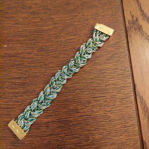 Tory Burch Gold Braided Bracelet